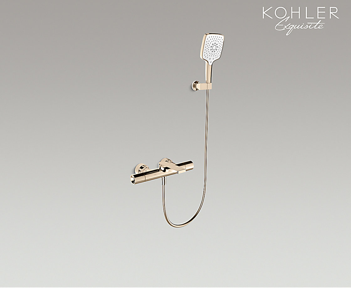 柏詩掛墻式恒溫浴缸花灑龍頭