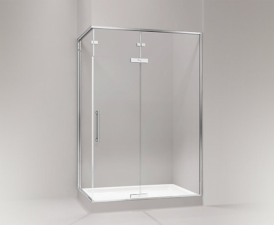 PURIST? UPGRADE新飄瑞詩密封型淋浴房，L 型(兩扇固定玻璃 一扇門