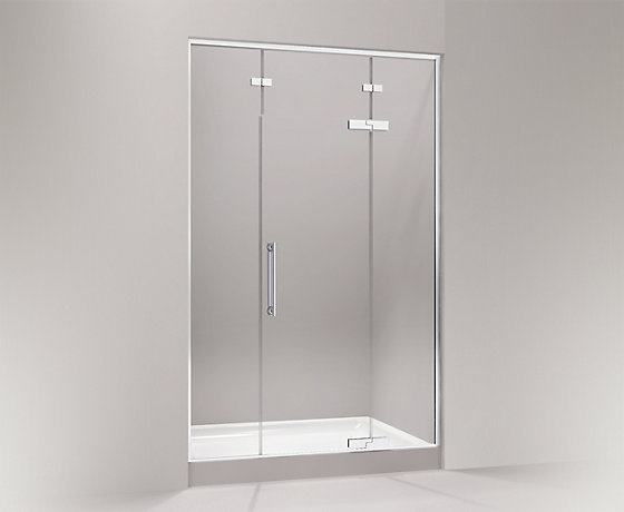 PURIST? UPGRADE新飄瑞詩密封型淋浴房，一字型(兩扇固定玻璃 一扇門