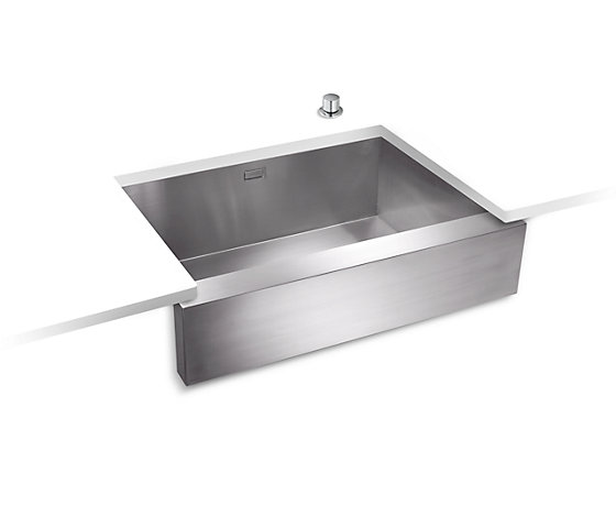 沃特裙邊單槽臺下廚盆